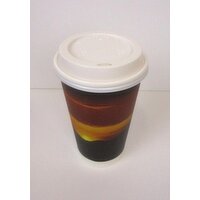 Sunrise Double Wall 16 oz Cups And Lids, 48 Each